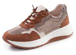 Caprice, trendige Damen-Sneaker, Weite G, mit herausnehmbarem Fussbett COGNAC-ALTGOLD