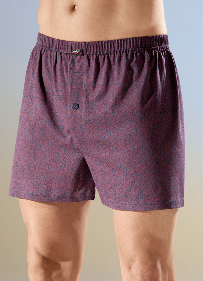 Viererpack Boxershorts mit knöpfbarem Eingriff 