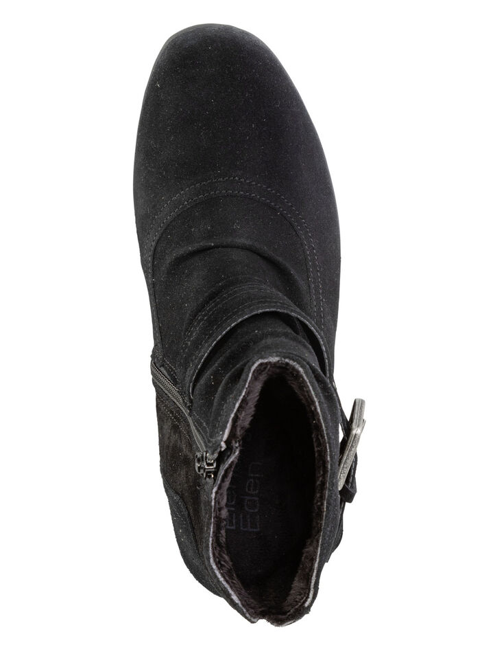ELENA EDEN Stiefelette mit flotter Raffung und Zier-Schliesse SCHWARZ