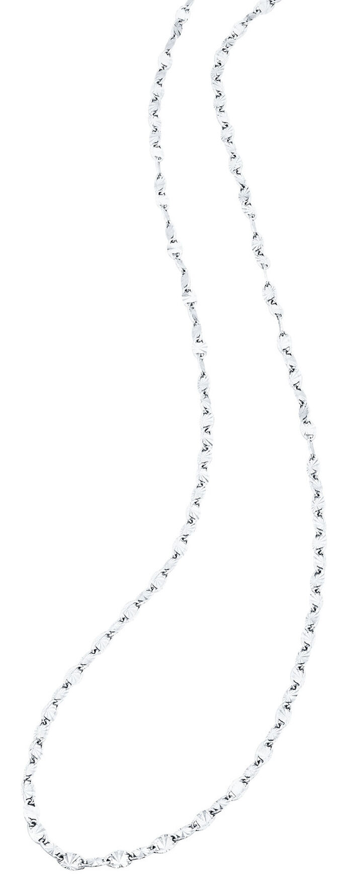 Schlichte Halskette in Weissgold 