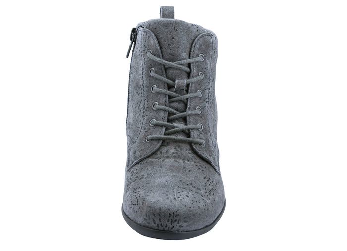 Waldl&auml;ufer Schn&uuml;r-Stiefelette mit floraler Pr&auml;gung 