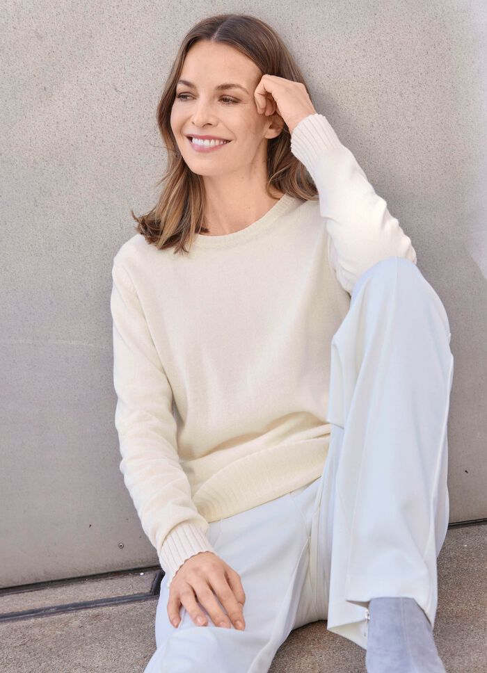 Pullover mit Schurwolle und Kaschmir 