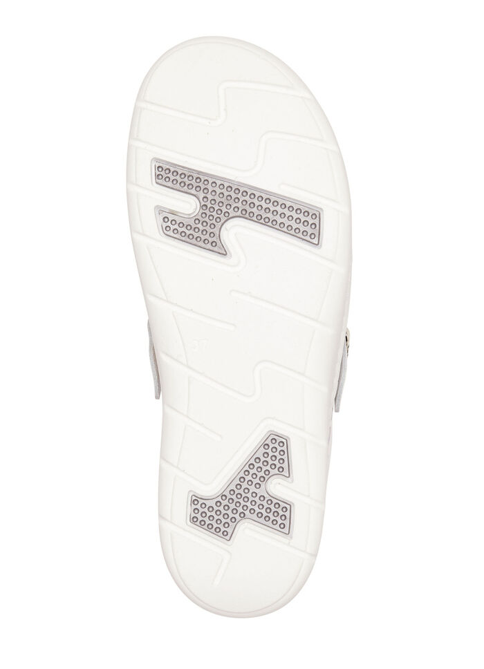 ELENA EDEN Clog aus weissem Rind-Nappaleder WEISS-BUNT