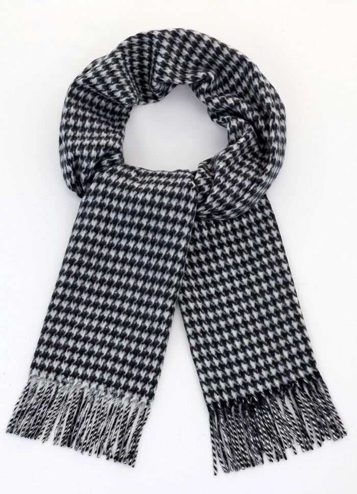 Schal mit Hahnentritt-Dessin 