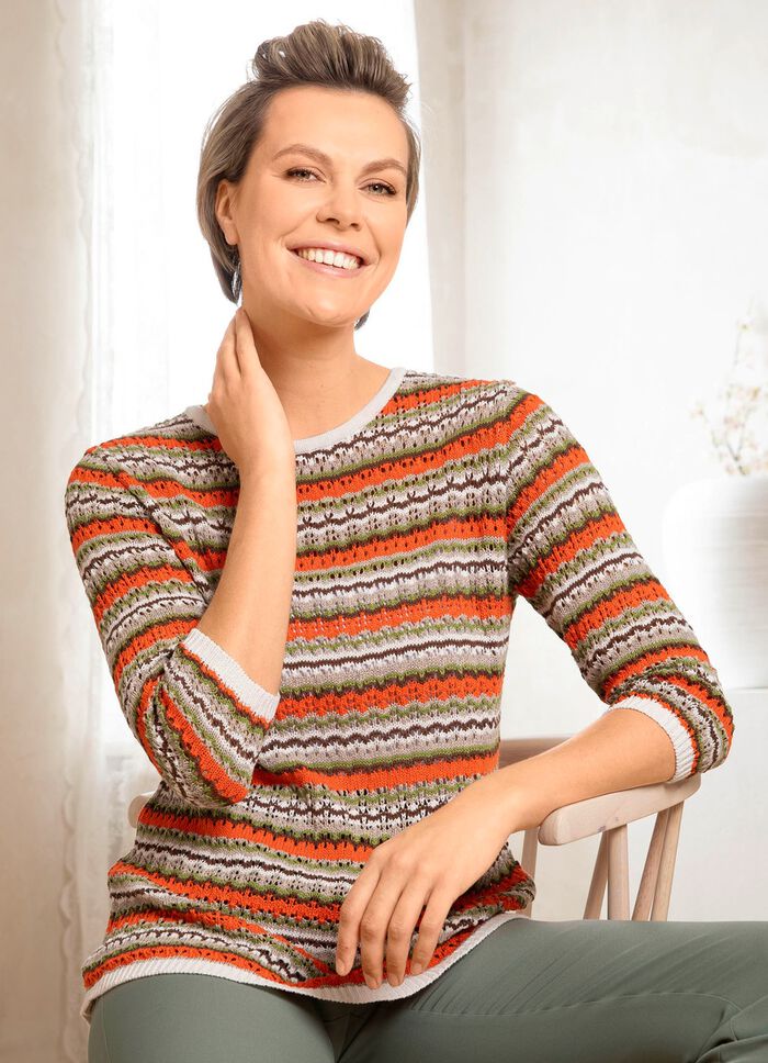 Pullover mit nachhaltig recycelter Baumwolle 