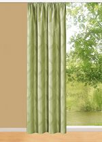 Dekoschal mit Kräuselband GRÜN