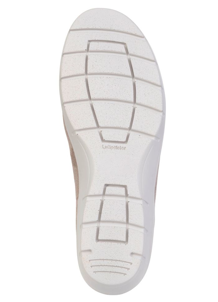 ELENA EDEN, bequeme Damen-Slipper, Weite H, mit herausnehmbarem Fussbett TAUPE