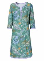 Nachthemd, 3/4 lange &Auml;rmel mit Serafino-Ausschnitt 