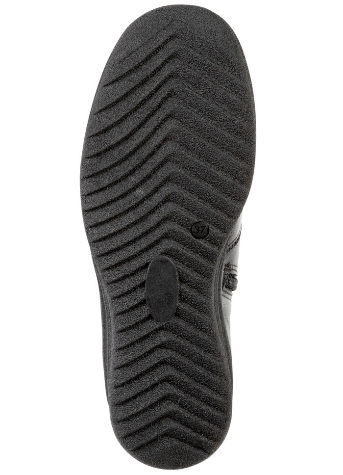 ELENA EDEN, gefütterte Damen-Stiefeletten, Winterschuhe, Weite H, mit Lammfell SCHWARZ