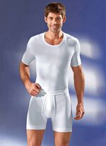 Schiesser Unterhose aus Feinripp mit Eingriff, weiss 