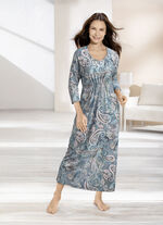 Kaftan mit Raffung unter der Brust 