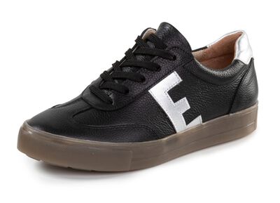 ELENA EDEN Schn&uuml;r-Sneaker aus genarbtem Nappaleder 