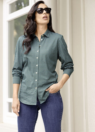 Shirtbluse mit Minimal -Dessin  Shirtbluse mit Minimal -Dessin