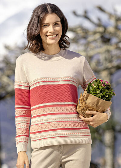 Pullover mit Ringeldessin 
