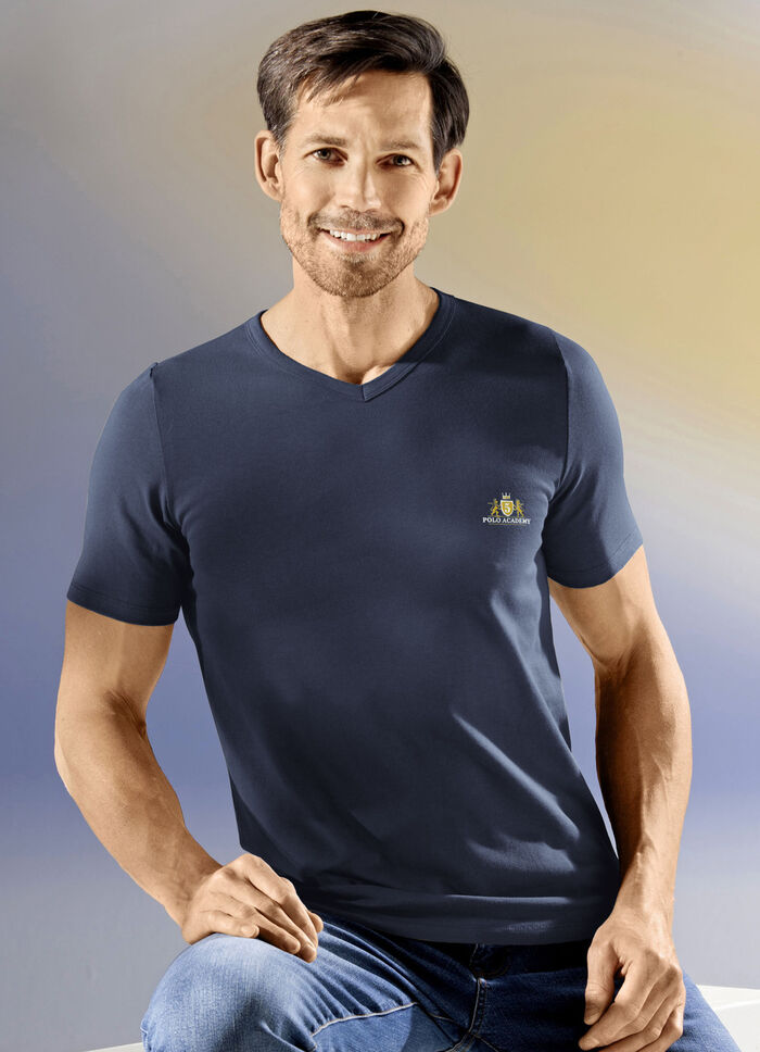 Dreierpack Shirts mit V-Ausschnitt 