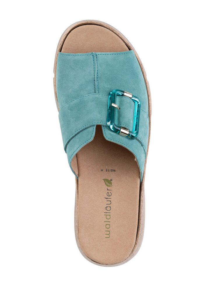 Waldl&auml;ufer Pantolette mit Zier-Schliesse JADEGR&Uuml;N