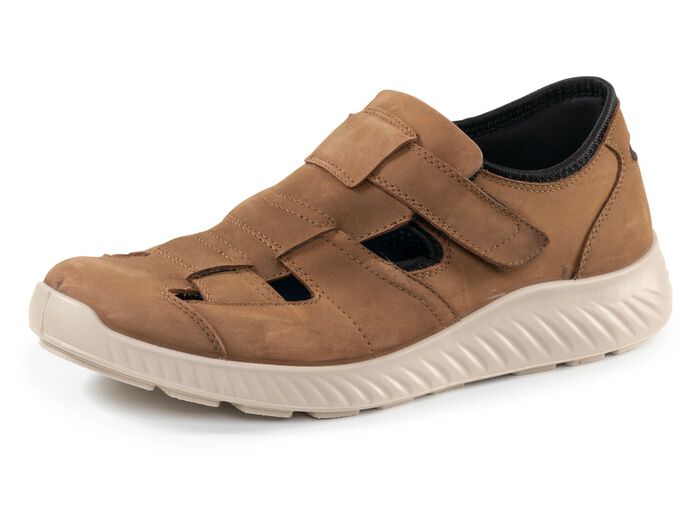 GINO GALANTE, bequeme Herren-Slipper, Weite H, mit herausnehmbarem Fussbett COGNAC