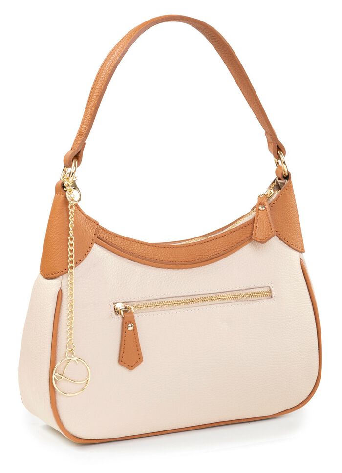 Laurina, Tasche, Damen, mit abnehmbarem, verstellbarem Umh&auml;ngeriemen BEIGE-BRAUN