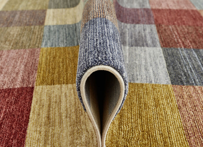 Moderne Brücken und Teppiche mit Karo-Dessin 