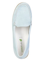 Waldläufer, bequeme Damen-Slipper, Weite H, mit herausnehmbarem Fussbett BLEU