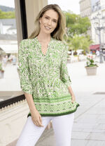 Shirt-Tunika mit Manschettenärmeln 