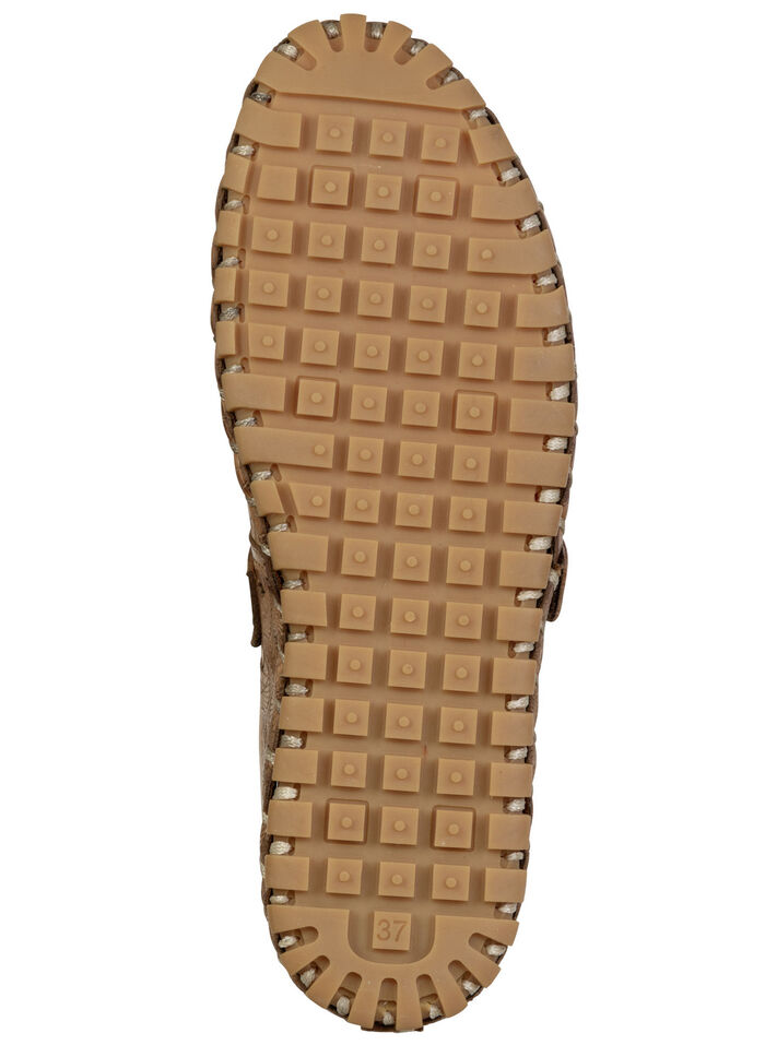 Gemini, sommerliche Damen-Slipper, Weite G, mit herausnehmbarem Fussbett COGNAC