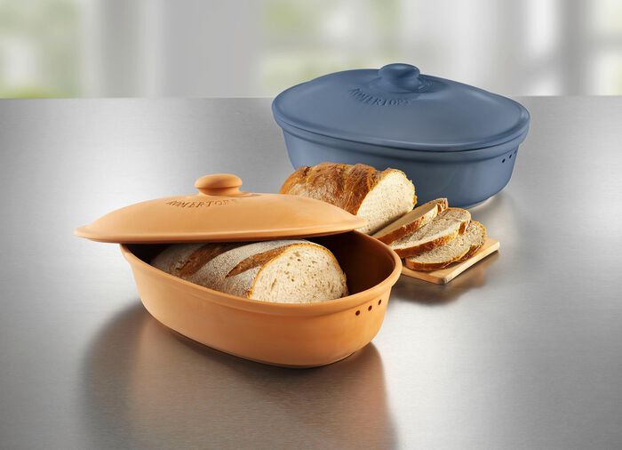 R&ouml;mertopf Brottopf aus Naturton 