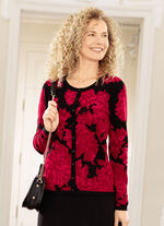 Strickjacke in Feinstrick 