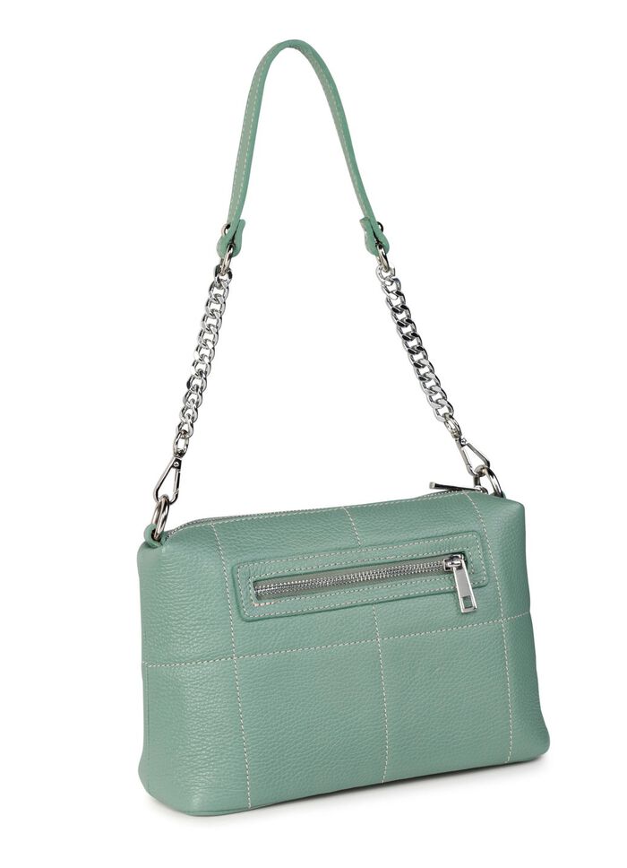 Laurina Tasche aus genarbtem Kalb-Nappaleder MINT