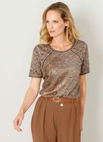 Shirt mit Netzeins&auml;tzen 