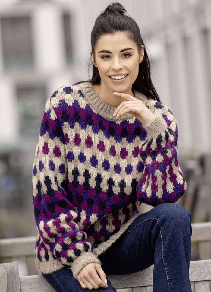 Pullover in Jacquard-Dessin 