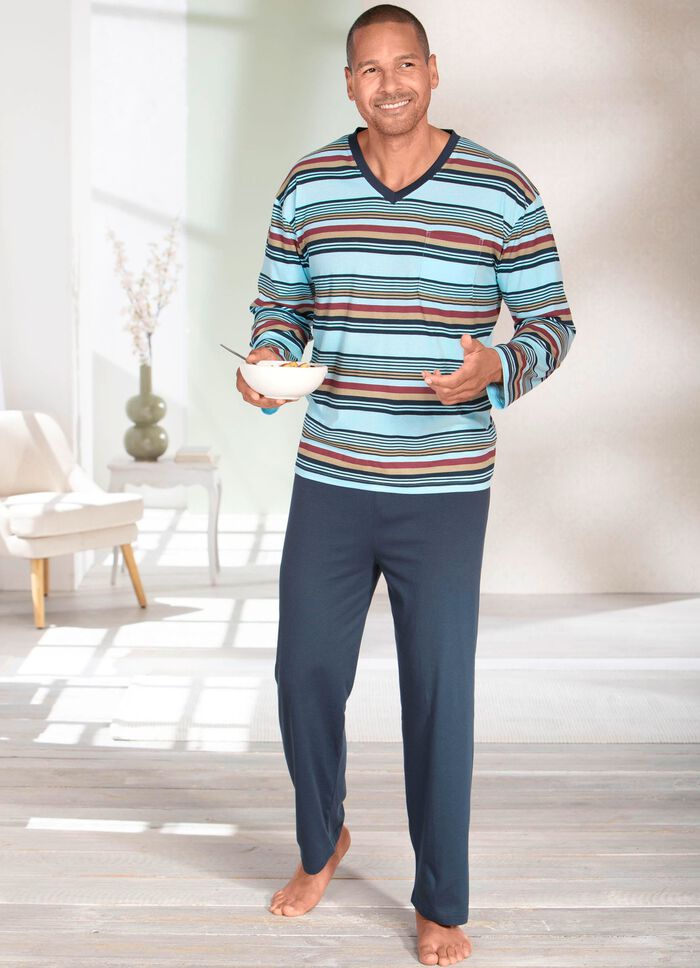 Zweierpack Schlafanz&uuml;ge mit V-Ausschnitt 