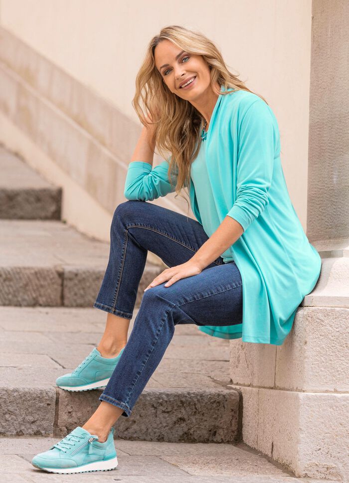 Shirtjacke in verschlussloser Form 