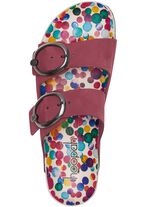 Andrea Conti Pantolette mit bunt bedrucktem Lederfussbett BORDEAUX