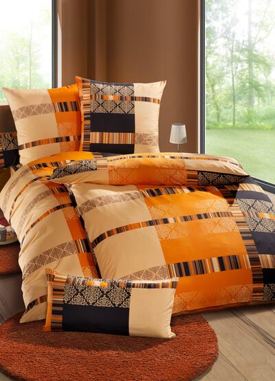 Bettw&auml;sche-Garnitur mit Reissverschluss 