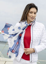 Schal mit Punktedessin 