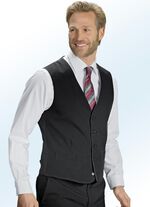 Anzug, mit Wendegilet und zwei Hosen 