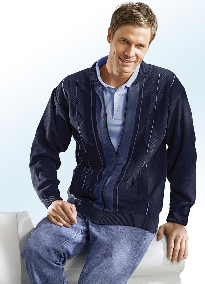Jacke mit seitlichen Schubtaschen MARINE
