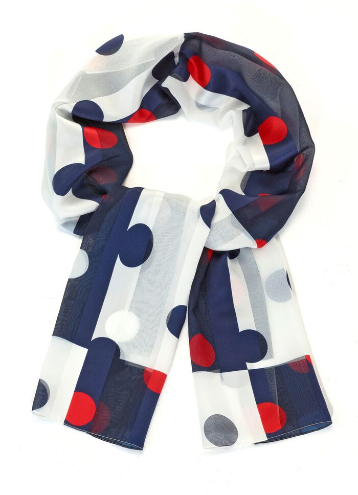 Schal mit Punktedessin 