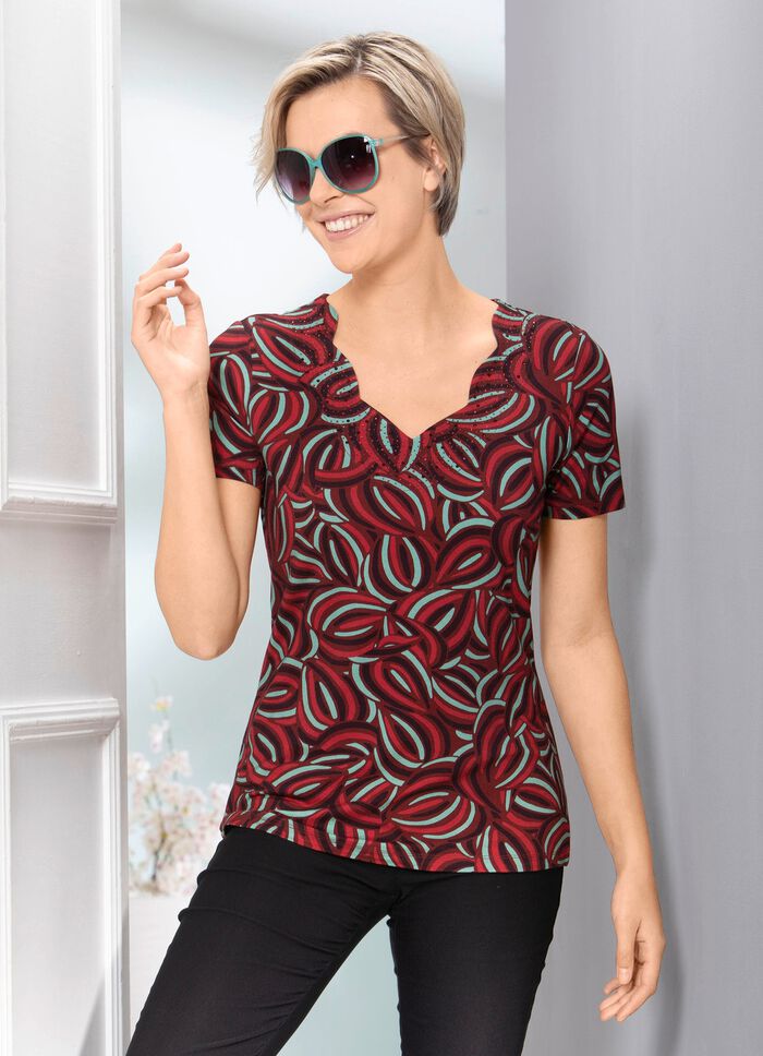 Shirt mit interessantem Inkjet-Druck 