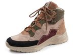 Waldl&auml;ufer, bequeme Damen-Stiefeletten, Weite H, mit herausnehmbarem Fussbett TAUPE-MULTICOLOR