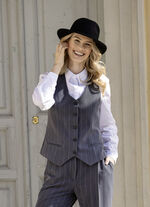 Weste mit Nadelstreifen 