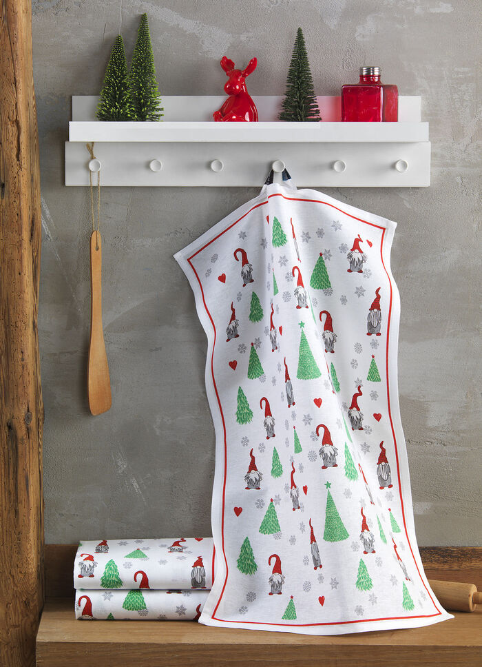 Weihnachtliche Geschirrtücher im 3e-Set 