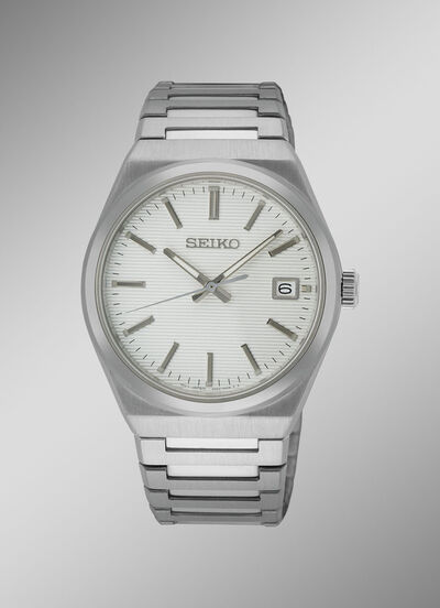 Quarz-Herrenuhr mit Edelstahlbandgehäuse 