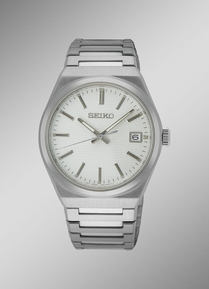 Quarz-Herrenuhr mit Edelstahlbandgehäuse 