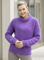 Pullover aus Bouclé mit Alpaka  