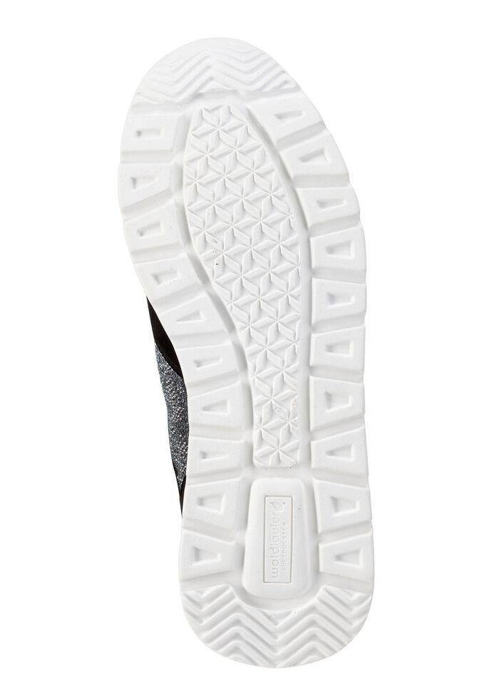 Waldl&auml;ufer Sneaker mit farbverlaufenden, funkelnden Glitzersteinchen 
