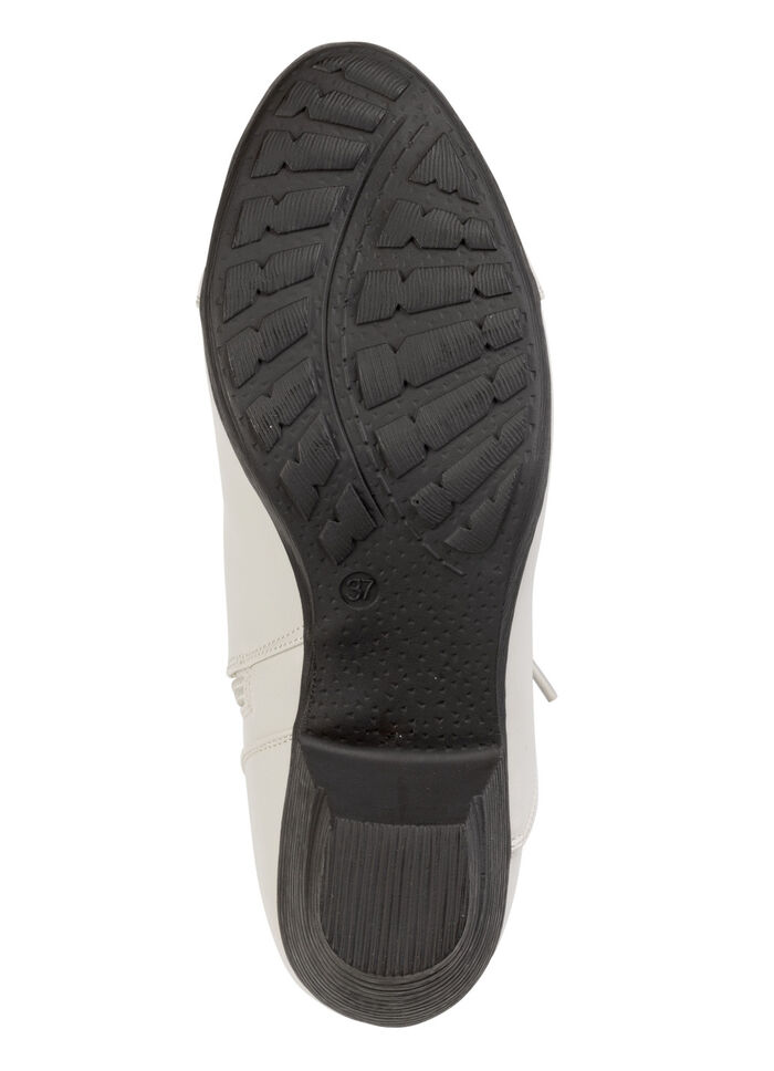 Andrea Conti, modische Damen-Stiefeletten, Winterschuhe, mit Reißverschluss ECRU