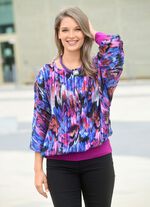 Poncho-Tunika mit eingearbeitetem Top 