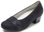 Waldläufer, bequeme Damen-Pumps, Weite K, mit herausnehmbarem Fussbett SCHWARZ